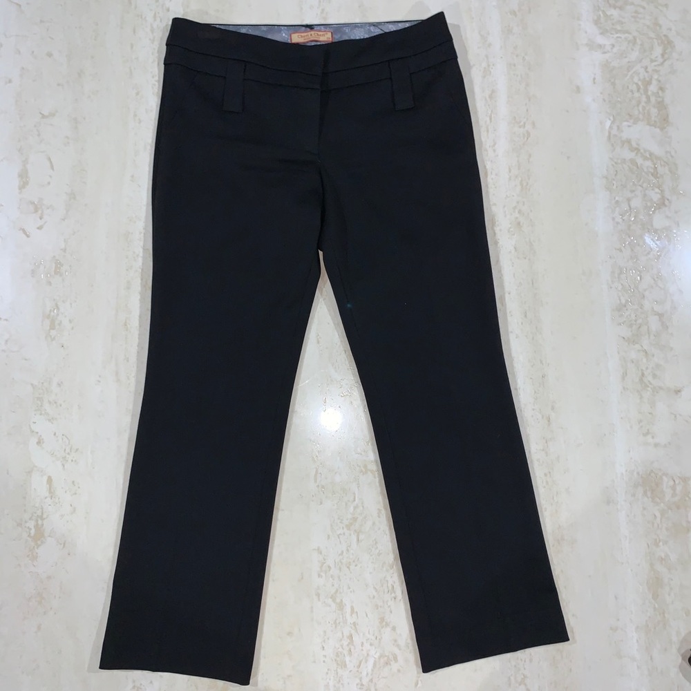 Cheri & Cheri cropped skinny black pants